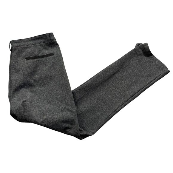Simon Chang Denim 12 Grey Dress Pants Tapered Zipper Pockets Rayon Blend - Picture 1 of 7